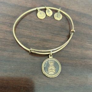 ALEX AND ANI pineapple bracelet - gold